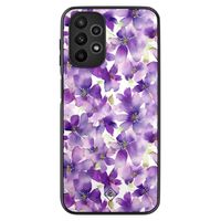 Samsung Galaxy A23 hoesje - Floral violet - thumbnail