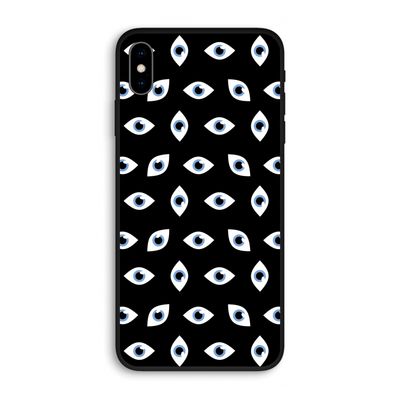 Eyes pattern: iPhone XS Max Biologisch afbreekbaar hoesje