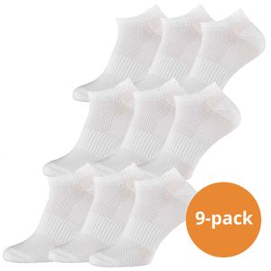 Xtreme Fitness Sneakersokken 9-pack wit-45/47