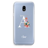 Pink Bouquet: Samsung Galaxy J3 (2017) Transparant Hoesje