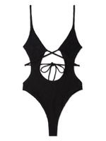 Off-White Tattoo jacquard swimsuit - Noir - thumbnail