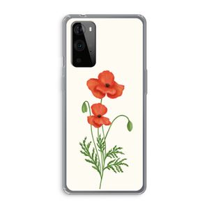 Red poppy: OnePlus 9 Pro Transparant Hoesje