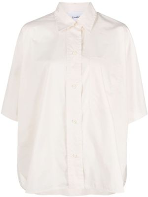 Nude chemise en coton à manches courtes - Tons neutres