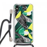 Fantasie jungle: iPhone XS Max Transparant Hoesje met koord
