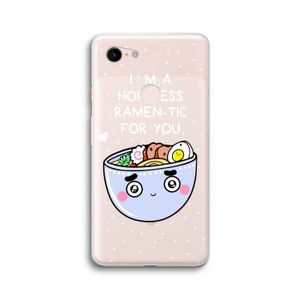 I'm A Hopeless Ramen-Tic For You: Google Pixel 3 XL Transparant Hoesje