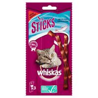Kattenvoer Sticks Zalm 3-pack 18 g - Whiskas