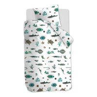 Beddinghouse Kids Deep in the Sea dekbedovertrek - Katoen - Peuter (120x150 cm + 1 sloop) - Blue - thumbnail