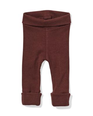 HEMA Newborn Meegroeilegging Rib Donkerbruin (donkerbruin)