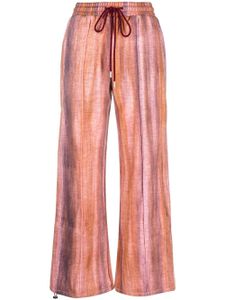 Andersson Bell pantalon tie-dye à lien de resserrage - Orange