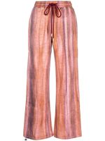 Andersson Bell pantalon tie-dye à lien de resserrage - Orange