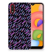 Samsung Galaxy A01 TPU bumper Feathers Color - thumbnail