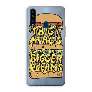 Big Macs Bigger Dreams: Samsung Galaxy A20s Transparant Hoesje