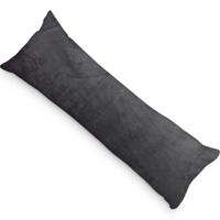 PandaHug Velvet Body Pillow Kussensloop Zwart (45x145 cm) - thumbnail