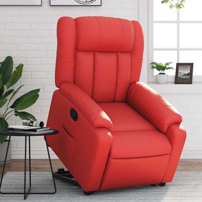 Sta-op-stoel kunstleer rood