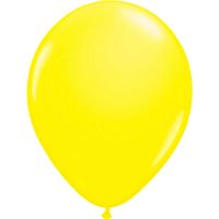 8x stuks Neon fel gele latex ballonnen 25 cm   -