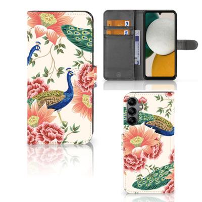 Telefoonhoesje | Met pasjeshouder | voor Samsung Galaxy A34 Pink Peacock