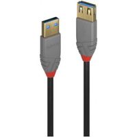 Lindy 36763 USB-kabel 3 m USB 3.2 Gen 1 (3.1 Gen 1) USB A Zwart - thumbnail