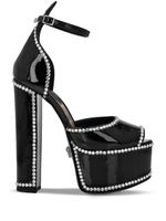 Philipp Plein sandales à ornements en cristal - Noir - thumbnail