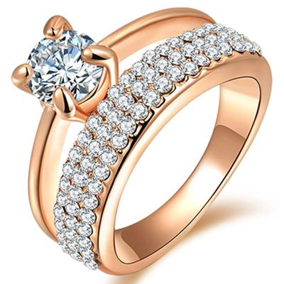 LGT Jewels dames ring Crystal Rose-15mm
