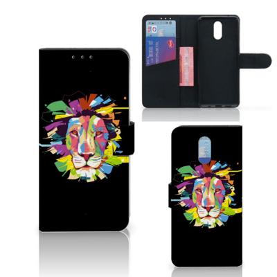 Nokia 2.3 Leuk Hoesje Lion Color Nokia 2.3 Leuk Hoesje Lion Color