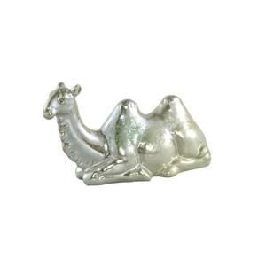 PTMD Aidan Gold green glazed ceramic camel statue lying