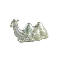 PTMD Aidan Gold green glazed ceramic camel statue lying - thumbnail