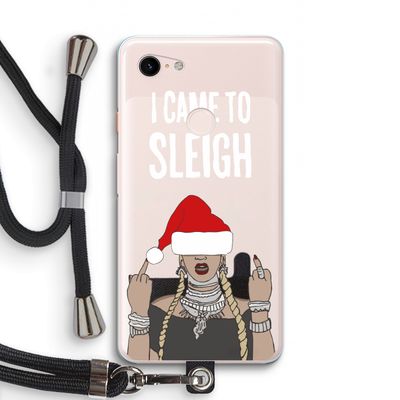 Came To Sleigh: Pixel 3 XL Transparant Hoesje met koord