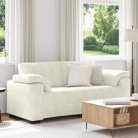 Loveseat Sofa Crme 140 cm Fluweel