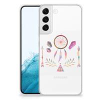 Samsung Galaxy S22 Plus Telefoonhoesje met Naam Boho Dreamcatcher Samsung Galaxy S22 Plus Telefoonhoesje met Naam Boho Dreamcatcher