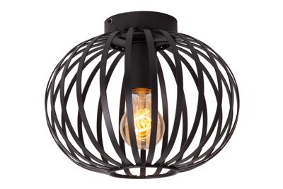 Lucide MANUELA - Plafonnière - Ø 25 cm - 1xE27 - Zwart