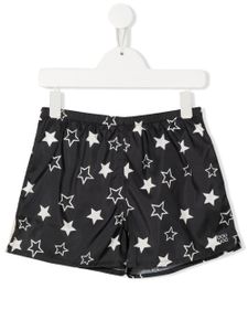 Douuod Kids short de bain à étoiles imprimées - Noir