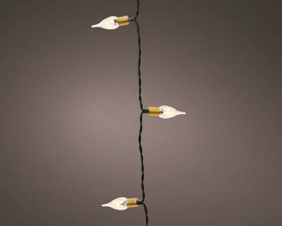 Led vintage lights peer 50 lamps batterijen groen / warm wit