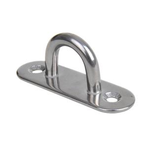 Oogplaat/aanlegring - 1x - oogplaat 8 x 2.5 cm - rvs - vastzetplaat   -