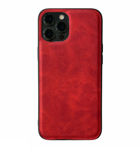 iPhone 11 Pro hoesje - Backcover - Kunstleer - TPU - Rood