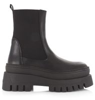 STEVE MADDEN Cassandra Zwart Leer Chelsea boots Dames