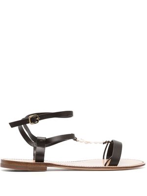 Santoni sandales à bride salomé - Marron