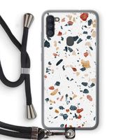 Terrazzo N°4: Samsung Galaxy A11 Transparant Hoesje met koord