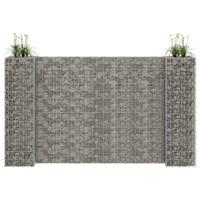 Gabion plantenbak H-vormig 260x40x150 cm staaldraad