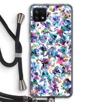 Hibiscus Flowers: Samsung Galaxy A22 5G Transparant Hoesje met koord