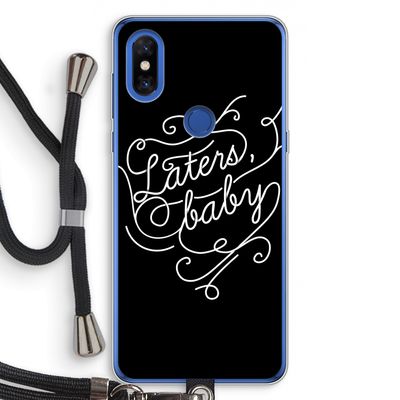 Laters, baby: Xiaomi Mi Mix 3 Transparant Hoesje met koord