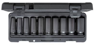 Gedore Slagmoer-dopsleutelset | 1/2" | 10-delig | Lang model | 10-27 mm - 3459195