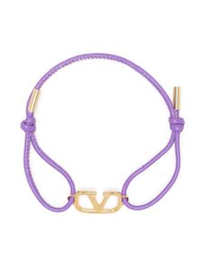 Valentino Garavani bracelet à détail VLOGO - Violet