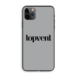 Topvent Grijs Zwart: iPhone 11 Pro Max Biologisch afbreekbaar hoesje