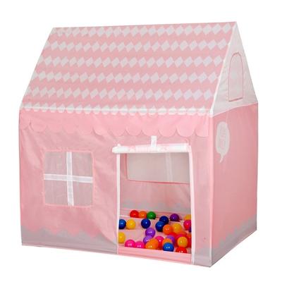 Huishoudelijke kinderen afdrukken spelen tent kleine spel huis (lichtroze)