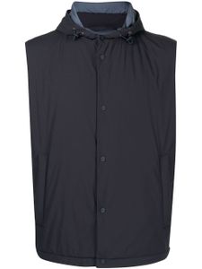 Herno gilet à boutons pression - Bleu