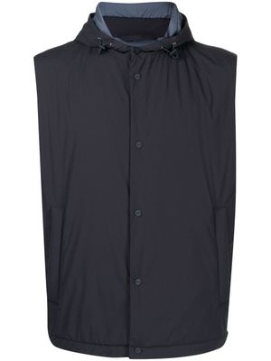 Herno gilet à boutons pression - Bleu