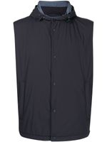 Herno gilet à boutons pression - Bleu