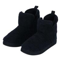 Apollo Sloffen - heren - donkerblauw - teddy stof - antislip zool - hoog model