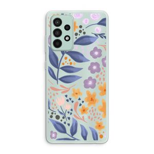 Flowers with blue leaves: Samsung Galaxy A52s 5G Transparant Hoesje