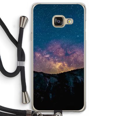 Travel to space: Samsung Galaxy A3 (2016) Transparant Hoesje met koord